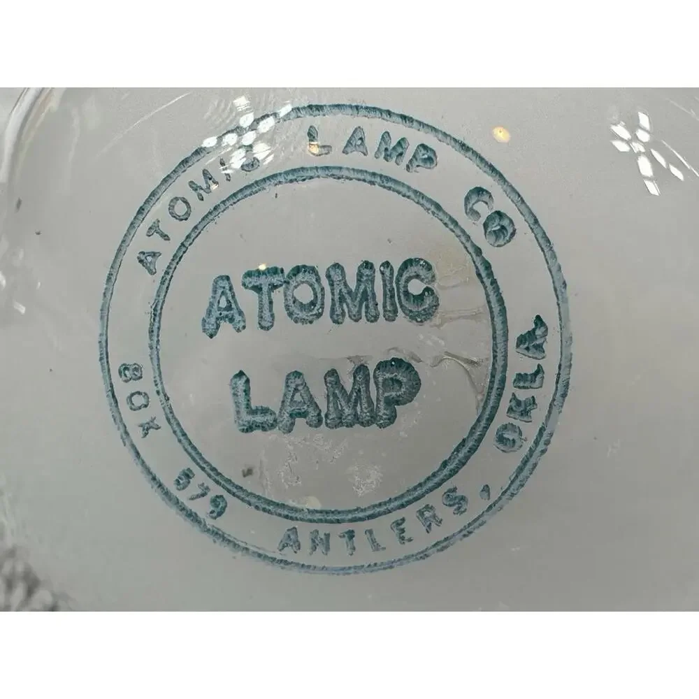 Vintage Atomic Lamp Company Made In USA Magic Light Bulb MCM Lights‎ In Hand